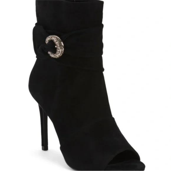 VINCE CAMUTO Suede Antaya
Open Toe Booties Sz 9.5 - Picture 1 of 5